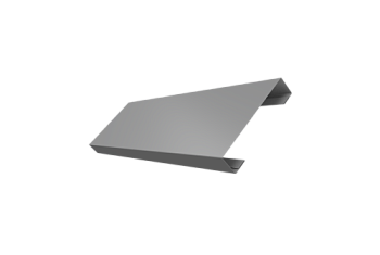 Ламель лицевая 100 забора жалюзи Texas Grand Line 0,5 Satin RAL 9006бело-алюминиевый