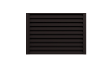 Ламель забора жалюзи Milan Slim Grand Line 0,45 PE-Double 9005 черный