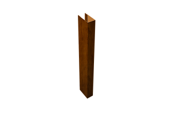 Стойка для забора жалюзи Texas (для калиток и ворот) Grand Line 0,45 Print Premium Golden Wood Intense FTC (3м)