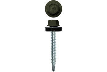 Саморез кровельный Daxmer 4,8х35 (250шт) сверло №1 RAL 6003