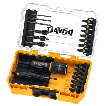 Набор зенкеров и бит DeWalt Flip&Drive (26 шт) в кейсе
