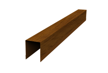 Планка опорная составная внутренняя для забора жалюзи Palermo Grand Line 0,45 Print Elite Golden Wood TwinColor (3м)