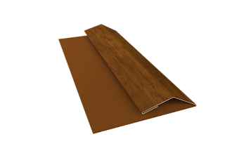 Планка финишная Блок-Хаус new Grand Line 0,45 Print Elite Golden Wood TwinColor (3м)