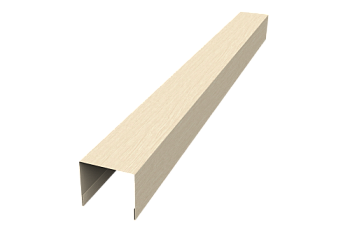 Стойка боковая крепежная для забора жалюзи Palermo Grand Line 0,45 Print Elite Milky Wood TwinColor (2,5м)