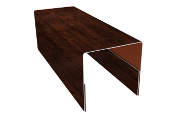 Планка П-образная заборная 20 Grand Line 0,4 Print Premium Cherry Wood Fresh TwinColor (2м)