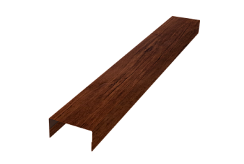 Крышка забора для горизонтального монтажа штакетника Grand Line 0,45 Print Premium Cherry Wood Fresh TwinColor (3м)