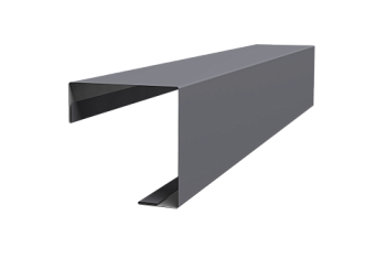 Угол внешний простой фальц Grand Line 0,45 PE с пленкой RAL 7004 сигнальный серый (3м)