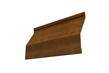 Ламель забора жалюзи Milan Slim Grand Line 0,45 Print-double Elite Golden Wood