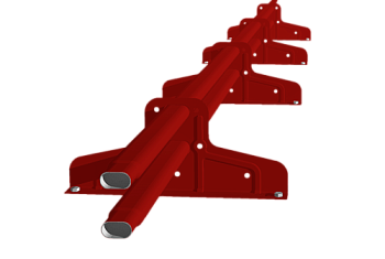 Снегозадержатель Стандарт Т4 d 40х20 RAL 3011 (3м)