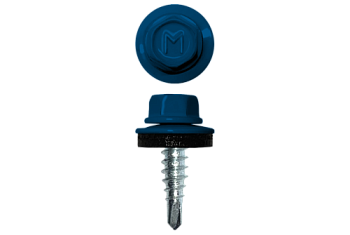 Саморез по металлу Daxmer 4,8х19 RAL 5005 (250) сверло №2