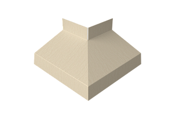 Угол отлива внешний 50 Grand Line 0,45 Print Elite с пленкой Milky Wood TwinColor