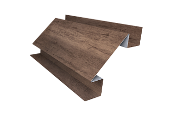 Планка угла внутреннего сложного Блок-Хаус new Grand Line 0,45 Print Premium Almond Wood Fresh (3м)