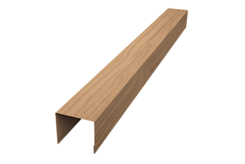 Стойка боковая крепежная для забора жалюзи Palermo Grand Line 0,45 Print Elite Honey Wood TwinColor (3м)