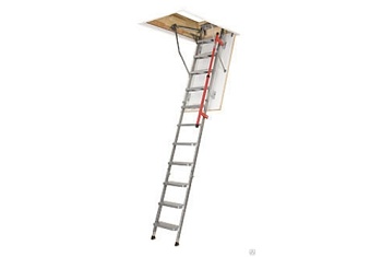 Лестница чердачная складная FAKRO LML Lux 70х130/305 (металлическая, с телескопическими наконечниками до 10см)