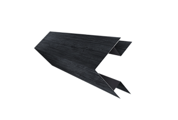 Планка угла внешнего сложного Блок-Хаус new Grand Line 0,45 Print Premium Grey Wood TwinColor (3м)