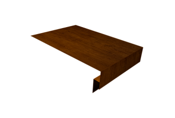 Планка околооконная сложная 250х50х18 (j-фаска) Grand Line 0,45 Print-Double Premium Golden Wood Intense F (3м)