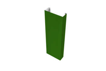 Полустолб для С20 0,45 PE с пленкой RAL 6002 лиственно-зеленый (L3,0)