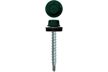 Саморез кровельный Daxmer 4,8х29 RAL 6005 (250) сверло №1