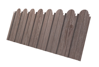 Профнастил C10A фигурный Grand Line 0,45 Print Elite White Wood TwinColor