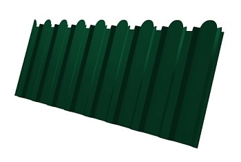 Профнастил С20B фигурный Grand Line 0,45 Drap TR RAL 6005 зеленый мох