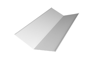 Планка ендовы нижней 300х300 Grand Line 0,5 Satin с пленкой RAL 9003 сигнальный белый (3м)