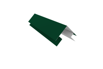 Планка угла внешнего сложная Кожуха сегментного 0,5 Satin Matt RAL 6005 зеленый мох (1,8м)