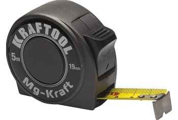 Рулетка Kraftool MG-Kraft 5м/19мм ударопрочная профессиональная в металлическом корпусе (34129-05-19)