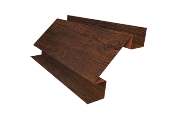 Планка угла внутреннего сложного Блок-Хаус new Grand Line 0,45 Print Premium Cherry Wood Dark FTC (2м)