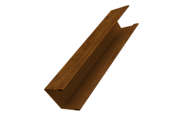 Крышка для забора жалюзи Milan Slim Grand Line 0,45 Print Elite Golden Wood TwinColor (3м)
