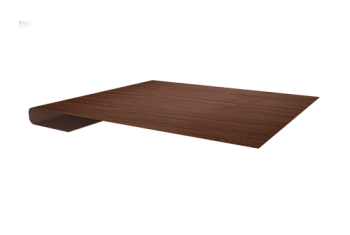 Планка завершающая Grand Line 0,45 Print Elite Choco Wood TwinColor (3м)