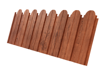 Профнастил C10B фигурный Grand Line 0,45 Print Premium Rowan Wood Intense FTC