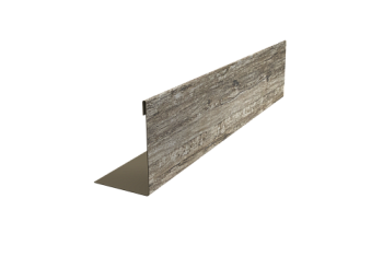Нащельник 25х35 для забора жалюзи к ламели 125 Texas Grand Line 0,45 Print Elite Nordic Wood TwinColor (L2,0)