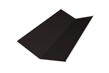 Планка ендовы нижней 300х300 Grand Line 0,5 Satin с пленкой RAL 9005 черный (3м)