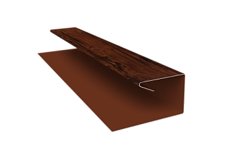 Планка П-образная завершающая сложная (КД) 0,45 Print Elite Cherry Wood TwinColor (3м)