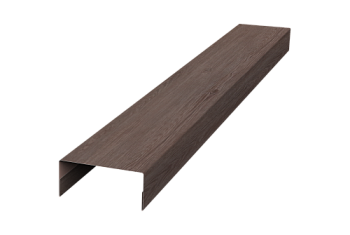 Крышка 30х15 для забора жалюзи Texas Grand Line 0,45 Print Elite White Wood TwinColor (3м)