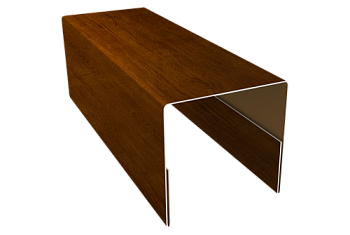 Планка П-образная заборная 20 Grand Line 0,4 Print Premium Golden Wood Intense FTC (2м)
