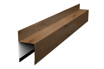 Планка опорная составная внешняя для забора жалюзи Palermo Grand Line 0,45 Print Premium Pine Wood Fresh (3м)