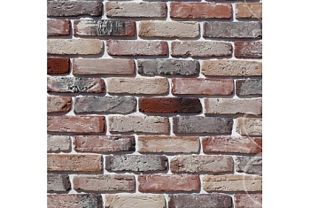 Рядовая плитка White Hills Design Берн брик, тычок 398-91 с расшивкой 1,2 см