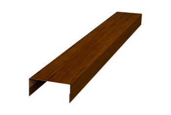 Крышка 30х15 для забора жалюзи Texas Grand Line 0,45 Print Premium Golden Wood Intense FTC (3м)