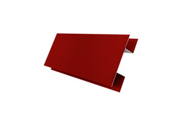 Планка H-образная Экобрус 0,5 Satin с пленкой RAL 3011 коричнево-красный (3м)