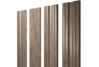 Штакетник Twin с прямым резом Grand Line 0,45 Print Elite White Wood Twin с прямым резом Grand LineColor