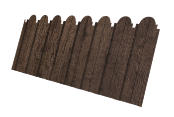 Профнастил C10A фигурный Grand Line 0,45 Print Elite Antique Wood TwinColor