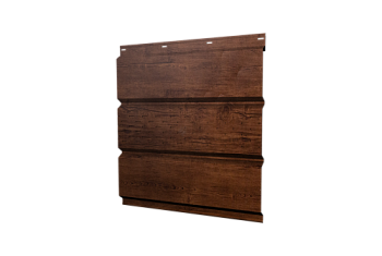 Софит металлический Классик Grand Line центральная перфорация 0,45 Print Premium с пленкой Cherry Wood Fresh TwinColor