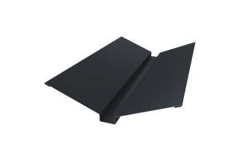 Планка ендовы верхней 115х30х115 Grand Line 0,5 Velur X RAL 7024 мокрый асфальт (2м)