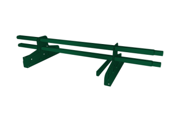 Снегозадержатель трубчатый для фальца Premium 45х25 RAL 6005 (1м) оцинкованное