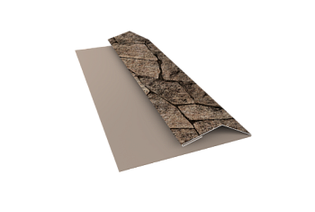 Планка финишная Блок-Хаус new Grand Line 0,45 Print Elite King Stone TwinColor (3м)